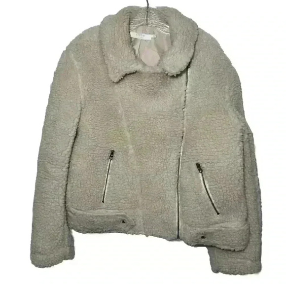 ASTR The Label Moto Sherpa Jacket M Warm Cozy - Picture 1 of 12